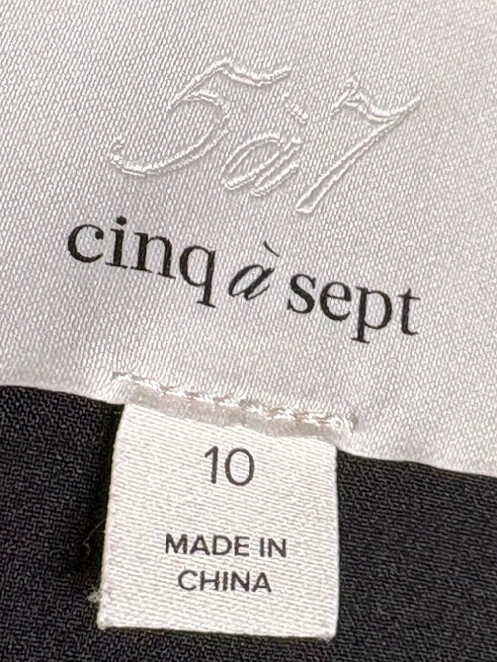 Cinq à Sept Rhinestone Bow Minidress Black Size 10 - Picture 7 of 11